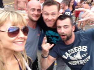 Not the best picture, but easily the best people. The Model, The Writer, The Tom, and The Koen.