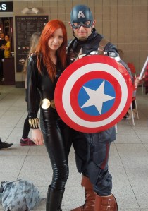 Black Widow and Cap.