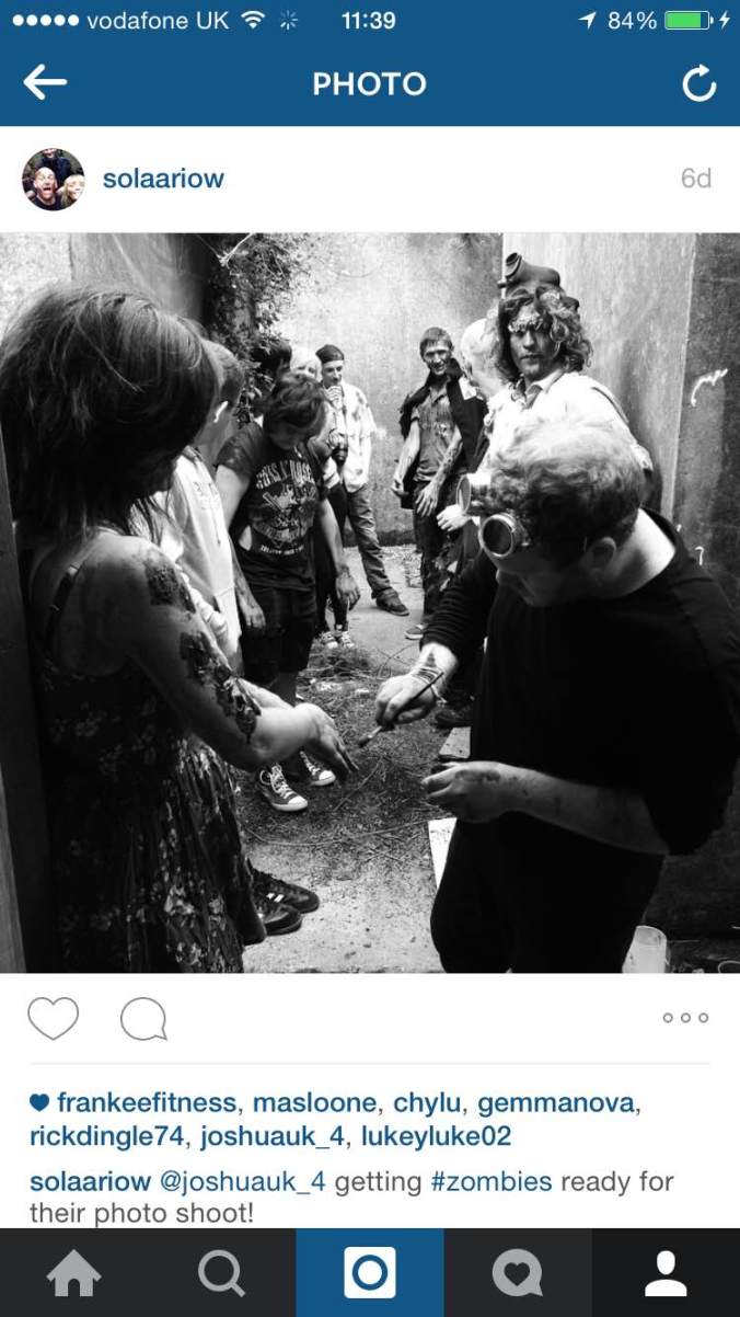 The zoms getting made-up by boss-man Joshie Adams. 'solaariow' is my instagram account, so go give it a follow, and Joshie's comment is the one below, so go follow him as well!